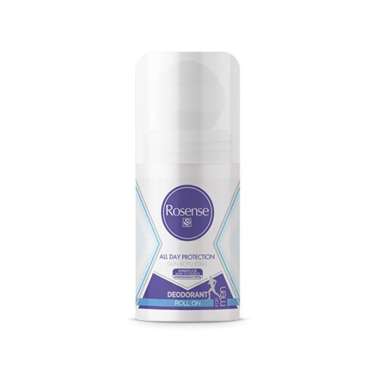Rosense Men's Roll-On Deodorant with Rose Extract - Long Lasting Protection, Alcohol-Free & Dye-Free by Beauty Care Bag