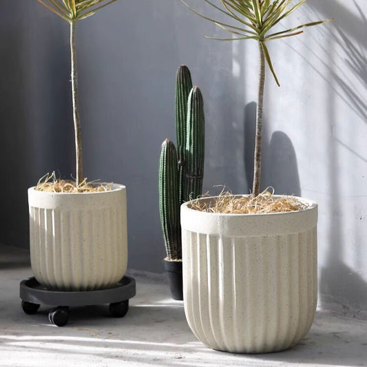 Nordic Vertical Stripe Flower Pot by RusticReach
