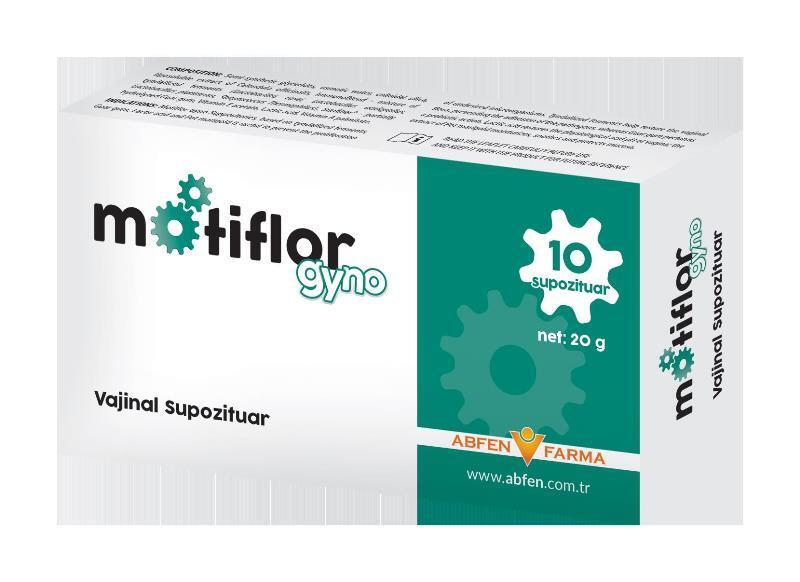 Motiflor Probiyotik Gyno probiotic vaginal suppositories, 10 count