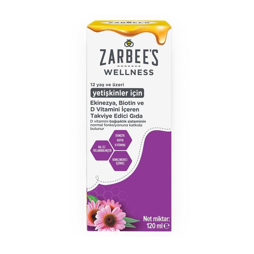 Zarbee's Wellness Dietary Supplement for Immune Health - Echinacea, Biotin & Vitamin D Supplement by Beauty Care Bag