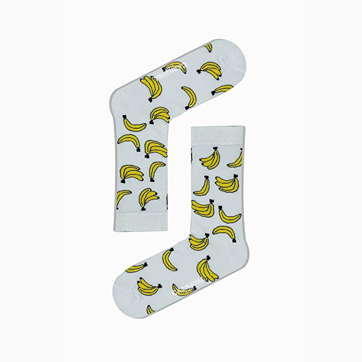 Carnaval Fruit-Themed Socks 5-Pack - Soft, Comfortable, and Stretchy Casual Socks for Everyday Wear by Beauty Care Bag
