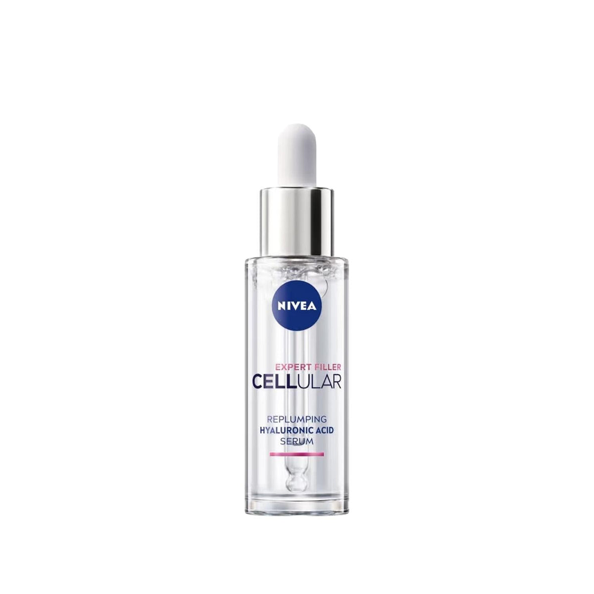 Nivea Expert Filler Cellular Hyaluronik Asit Anti-Aging Serum - Hydrating, Plumping, Reduces Fine Lines & Wrinkles by Beauty Care Bag