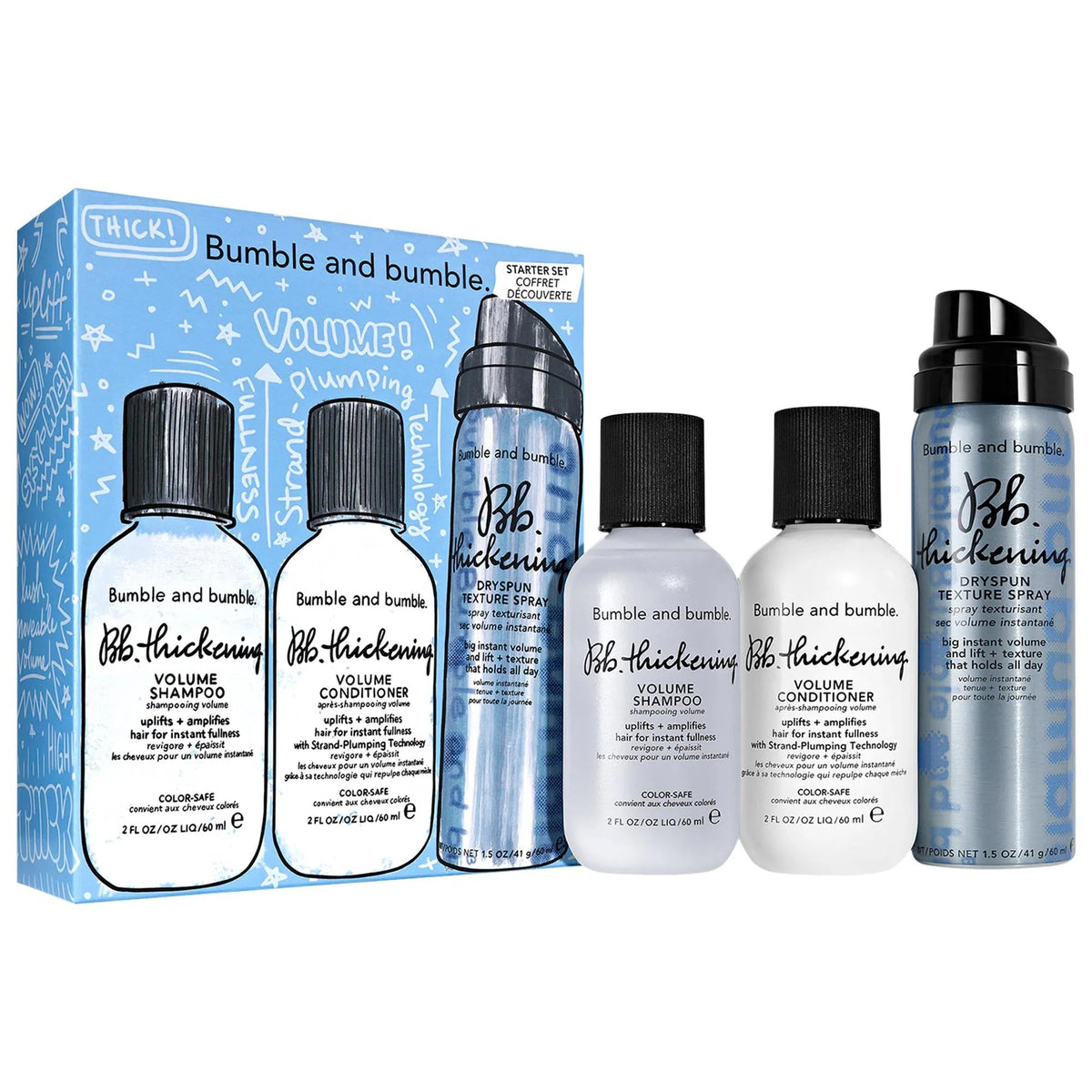 Bumble and bumble mini thickening and volumizing hair set
