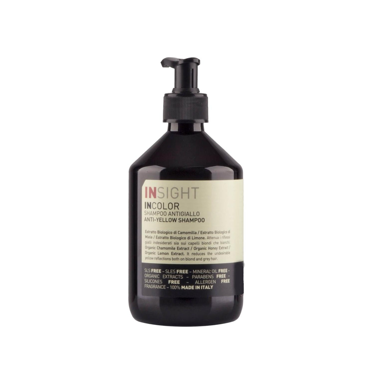 Insight Incolor Anti-Yellow Shampoo for Cool Blonde Tones 400ml by Beauty Care Bag