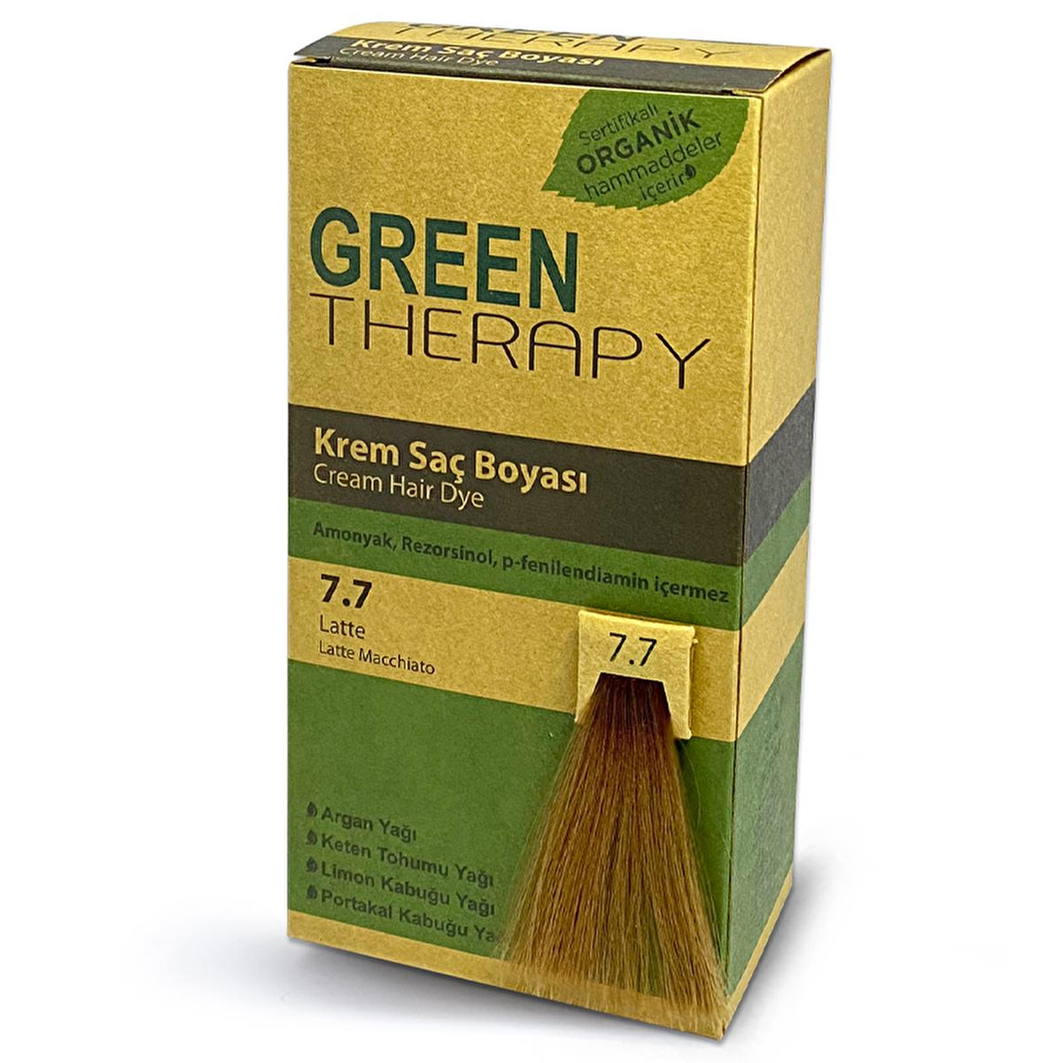 Green Therapy hair dye Latte 7.7 – view 2