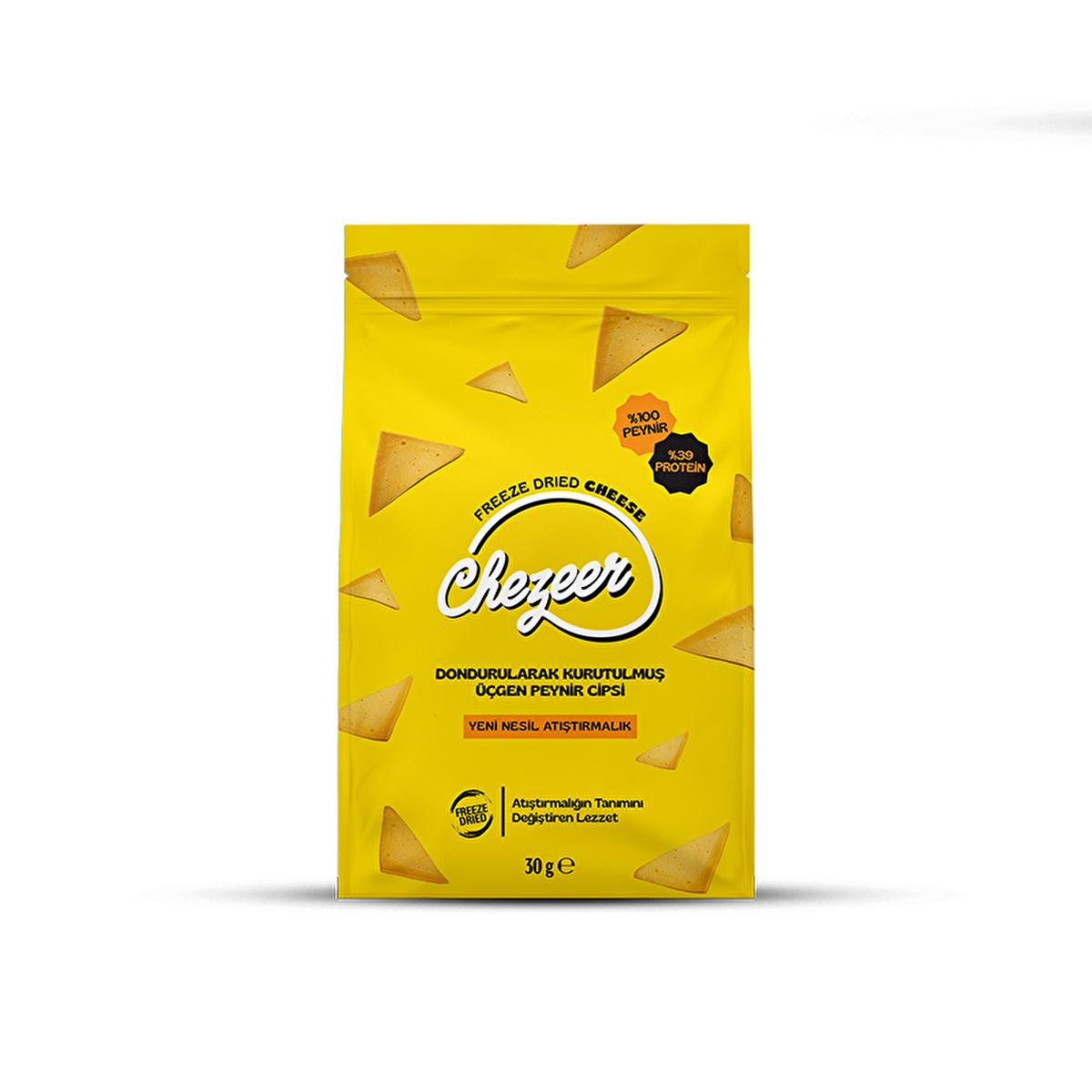 Chezeer Cheese Crisps: High Protein, Freeze-Dried Triangle Cheese Chips Ð Healthy & Delicious 30g Snack by Beauty Care Bag