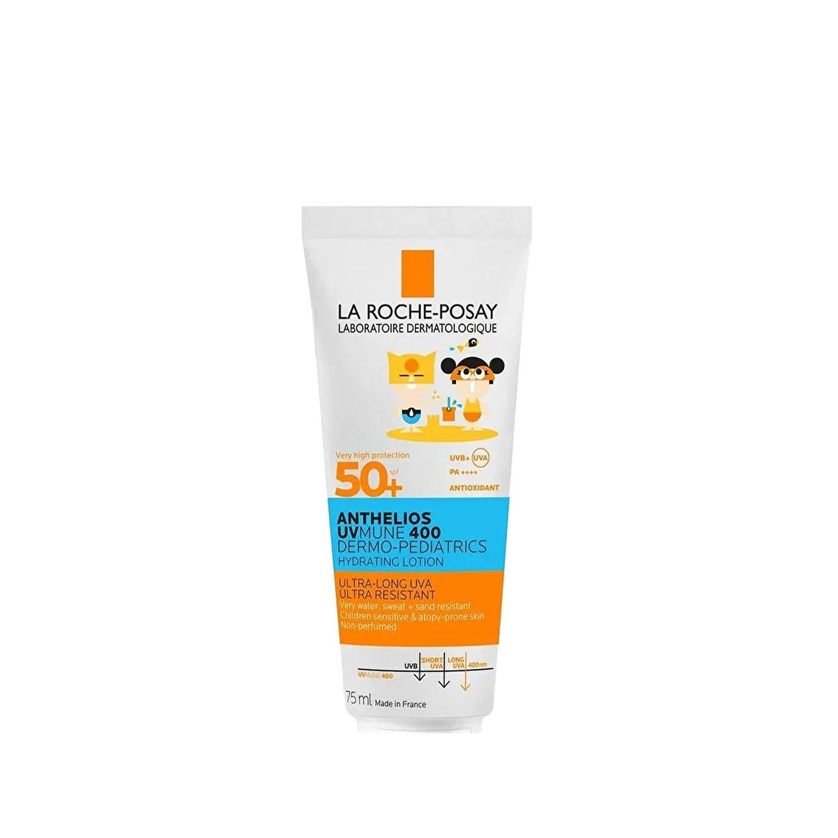 La Roche Posay Anthelios Uvmune 400 Dermo Pediatrics Hydrating Lotion SPF50+ Sunscreen for Children - Hydrating, Dermatologically Tested by Beauty Care Bag