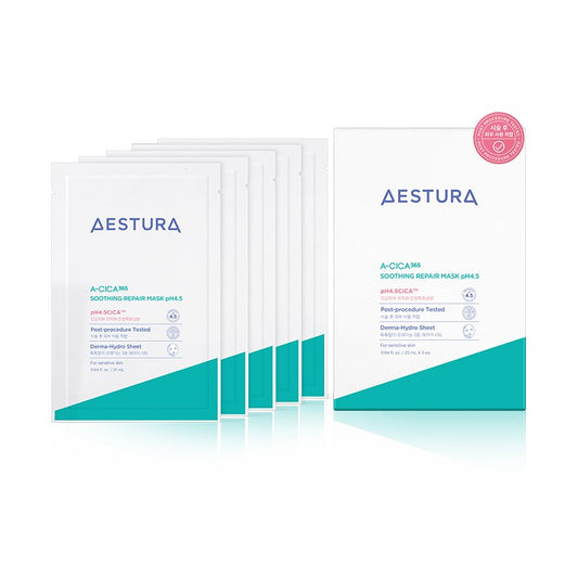 AESTURA A-CICA 365 Soothing Repair Mask pH4.5 25ml X 5ea by Seoulia