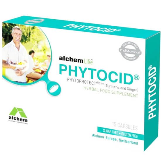 Alchemlife Phytocid ginger and turmeric supplement, 15 capsules