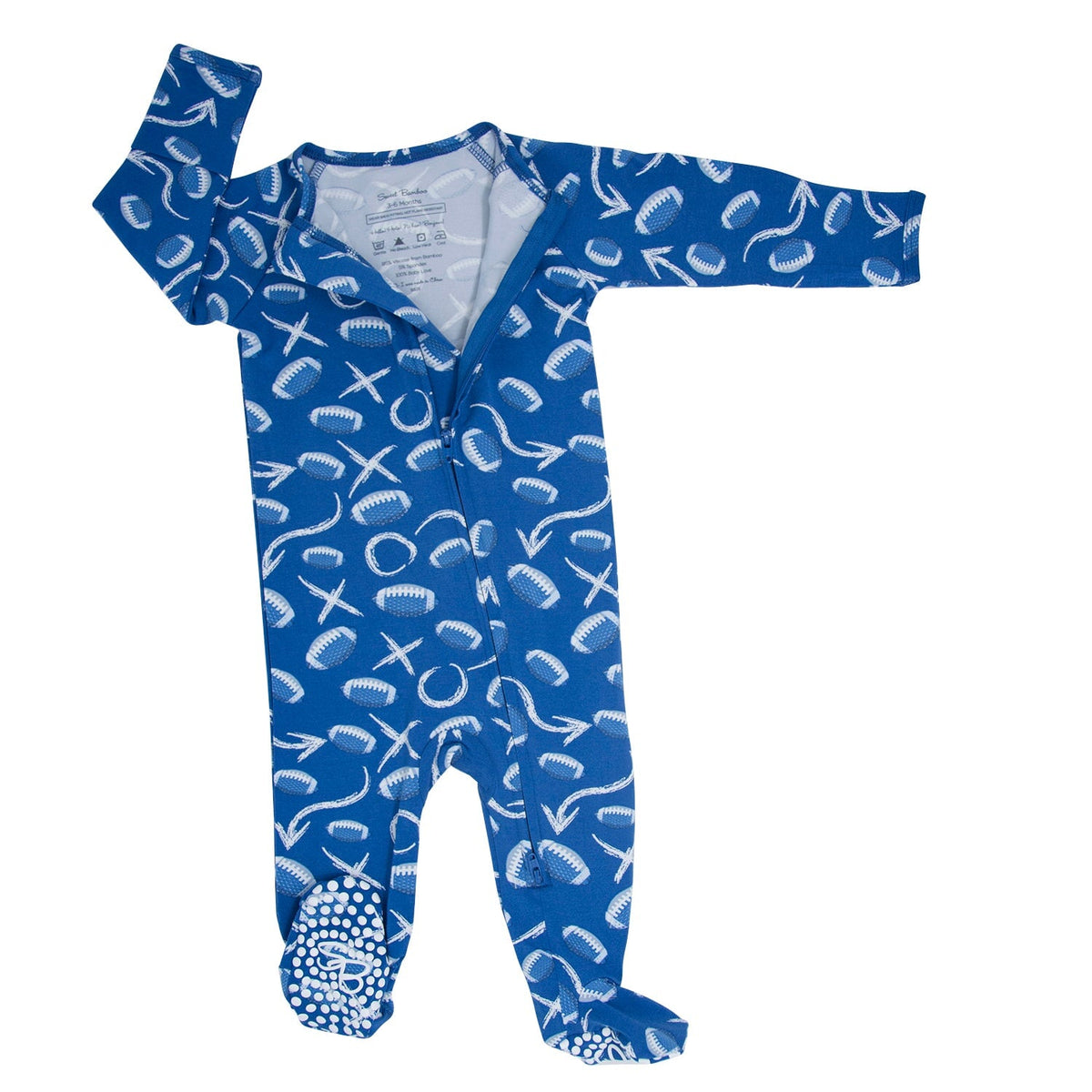 Allen Work Zipper Footie by Sweet Bamboo
