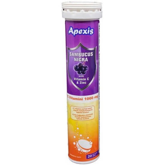 Apexis Sambucus Nigra & Vitamin C Effervescent Tablets - 20 CountSupplementsTorqelo.com