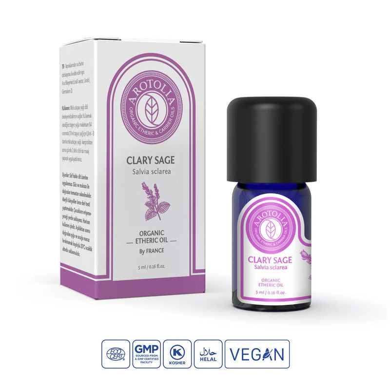 Arotolia Clary Sage Essential Oil for Aromatherapy 5 ml by Beauty Care Bag