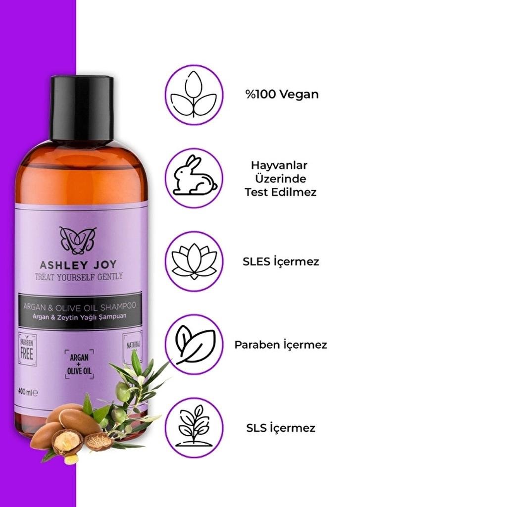 Ashley Joy Argan & Olive Oil Shampoo for Dry Hair 400 mlHair CareTorqelo.com