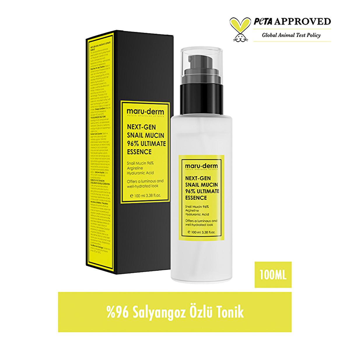 Maruderm Snail Mucin & Hyaluronic Acid Toner: Deeply Hydrating Facial Treatment for Fine Lines & Sensitive Skin - 3.38 fl oz by Beauty Care Bag