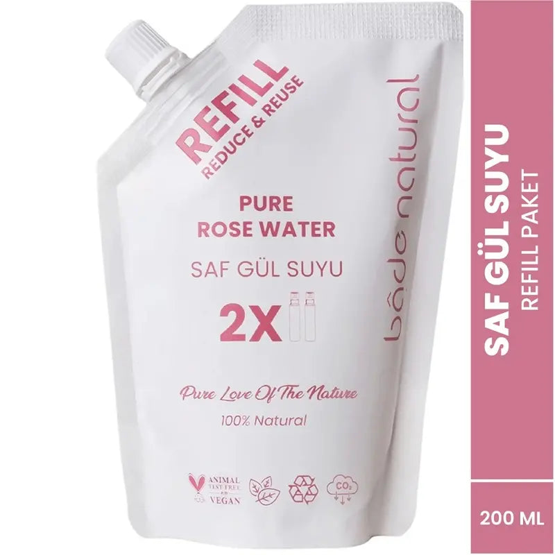 Bade Natural Pure Rose Water Soothing Toner Refill 200ml by Beauty Care Bag