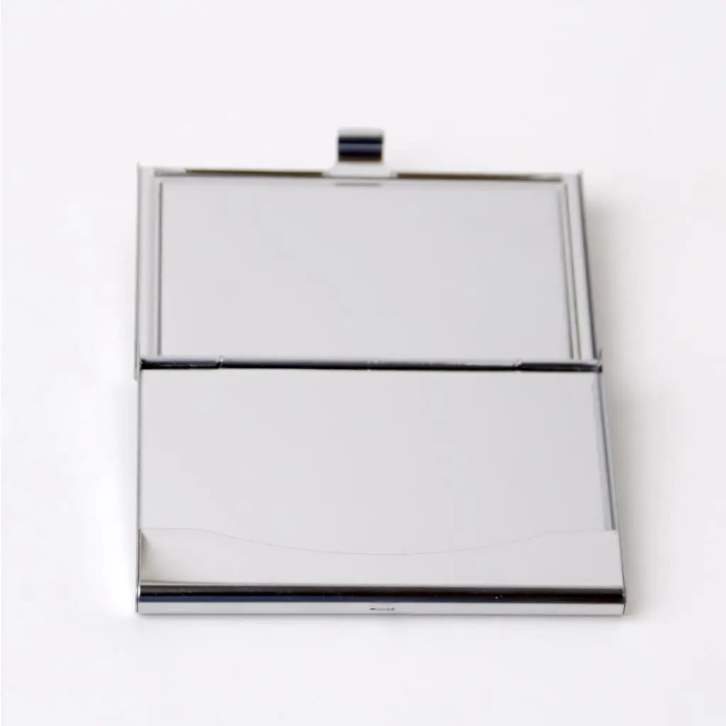 Bamboo Business Card Holder - Personalized Laser Engraved Business Card Case for Men by Joyful Moose