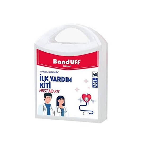 Banduff First Aid Kit with 45 Essential Pieces by Beauty Care Bag