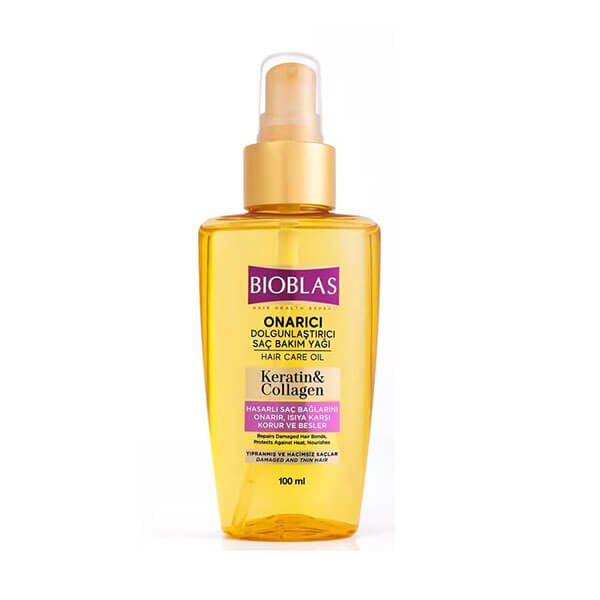Bioblas Keratin & Collagen Plumping Hair Oil 100 ml by Beauty Care Bag