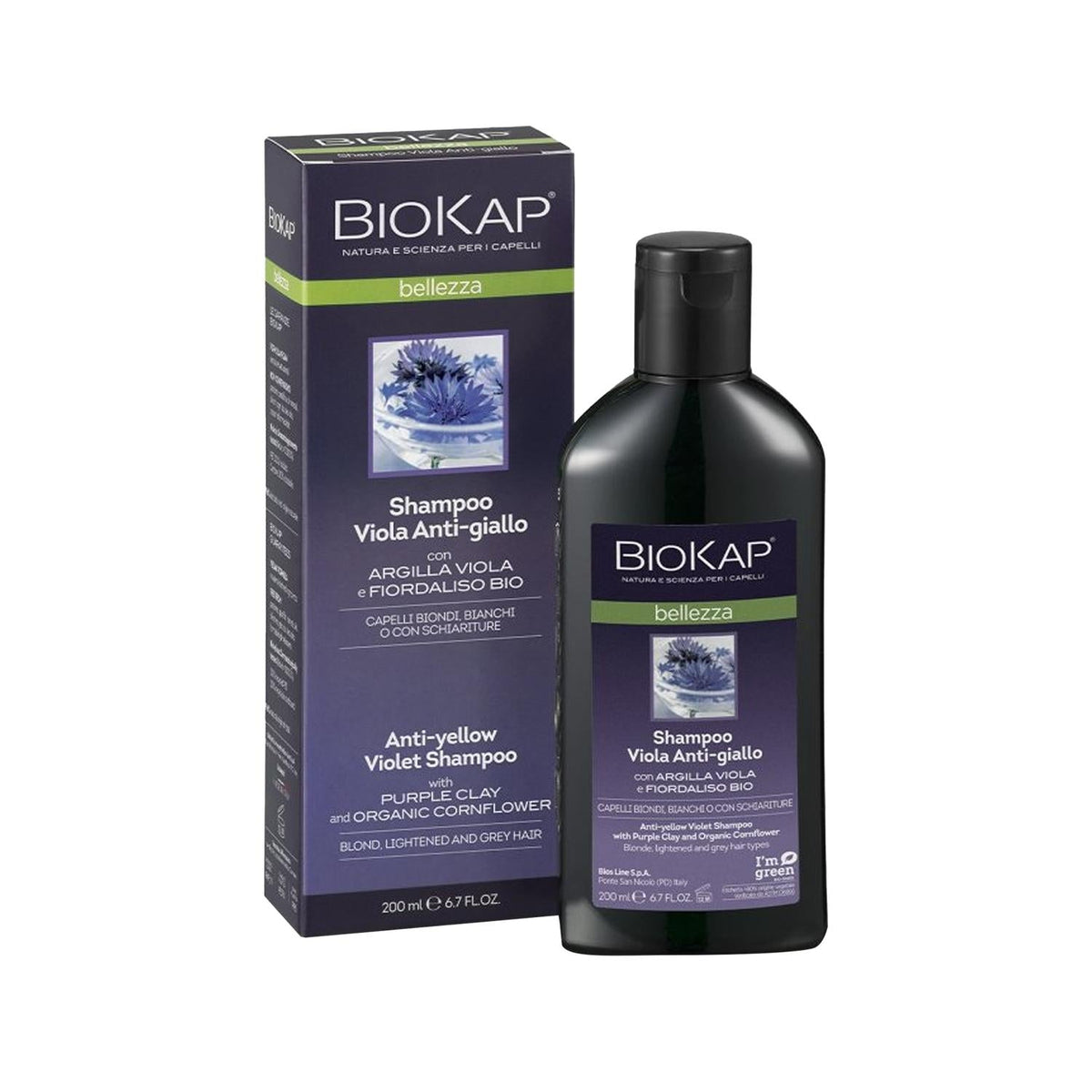 Biokap Biokap Bellezza Purple Shampoo 200ml - Anti-Yellowing, Color-Protecting Hair CareShampooTorqelo.com