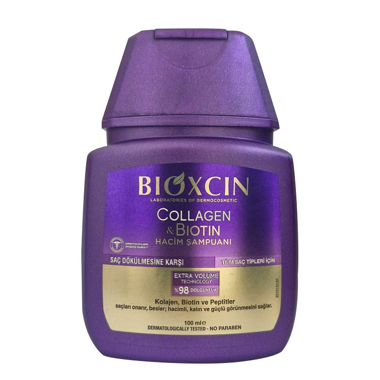 Bioxcin Collagen & Biotin Volumizing Shampoo 100ml by Beauty Care Bag