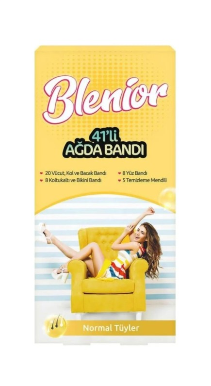 Blenior Wax Strips for Normal Skin 41-Pack by Beauty Care Bag