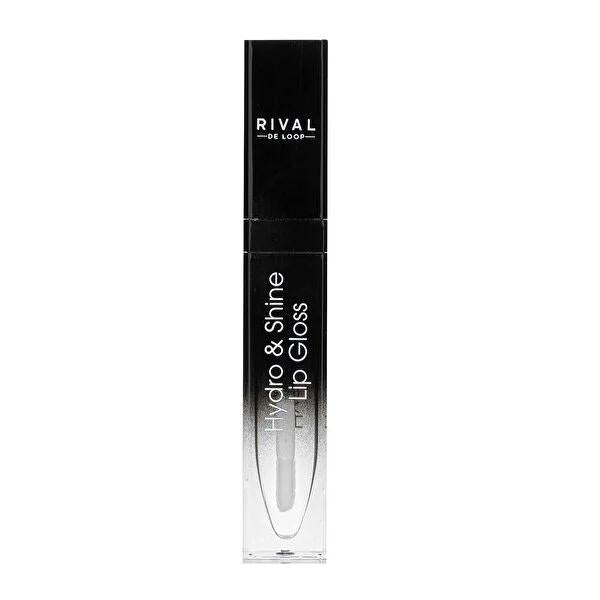 Rival de Loop Lip Gloss - Hydro & Shine No:01 Pure 7ml - Moisturizing, Non-Sticky, Natural Brown Tone by Beauty Care Bag