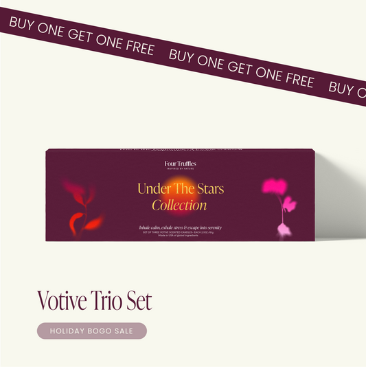 Under The Stars Set of Three Votive Candles by Four Truffles