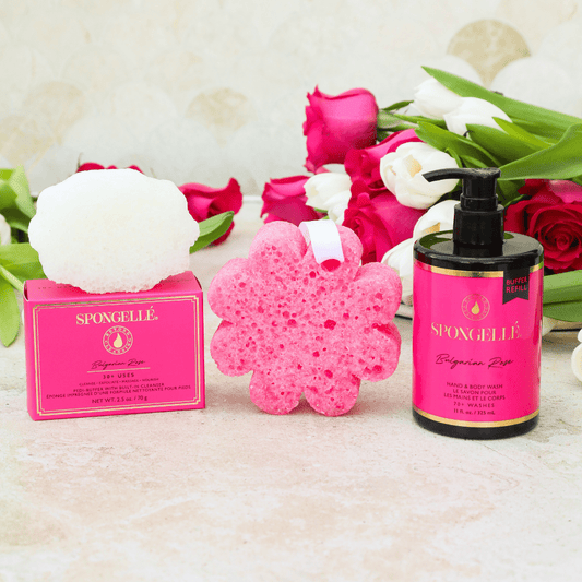 Bulgarian Rose Wild Flower, Pedi Buffer, and Body Wash Refill SetBody Gift SetTorqelo.com
