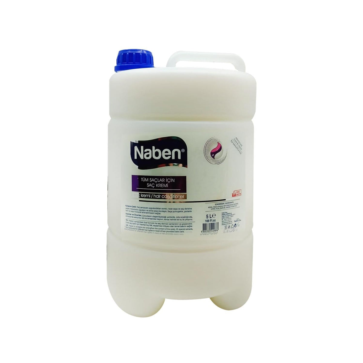 Naben 5-Liter Hair Cream for Intensive Hair Care - Bulk Hair Treatment for Salon or Home Use by Beauty Care Bag