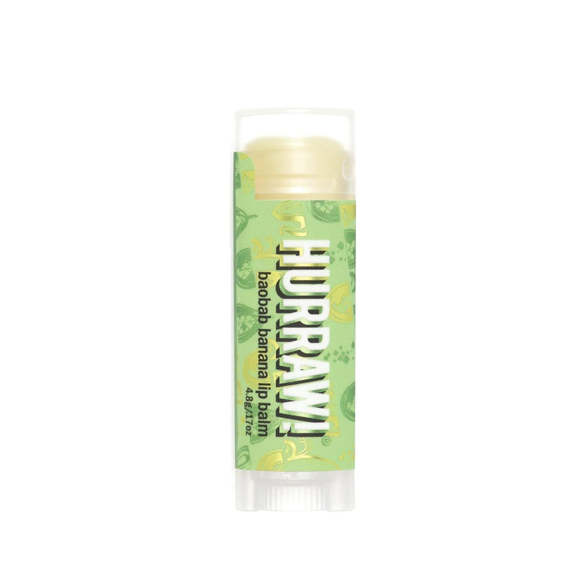 Hurraw Natural Lip Balm with Baobab and Banana - Moisturizing, Organic Lip Care for Dry Lips - 4.8g by Beauty Care Bag