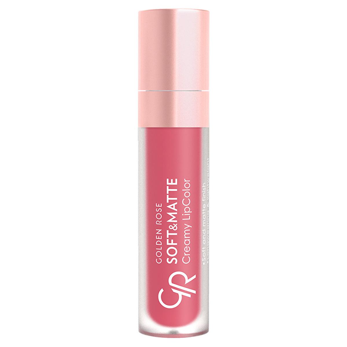 Golden Rose Soft & Matte Creamy Lipcolor - Long Lasting Lip Color with Jojoba & Avocado Oil by Beauty Care Bag
