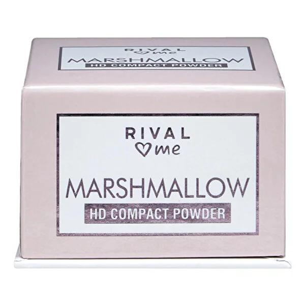 Rival Loves Me Marshmallow HD Kompakt Compact Powder - Long Lasting Matte Finish for All Skin Tones by Beauty Care Bag