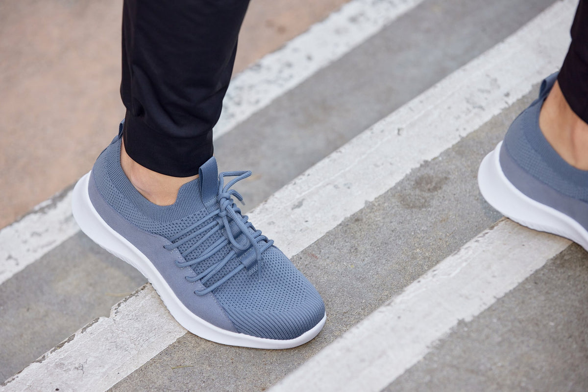 CALTO - Q133 - 2.4 Inches Taller (Light Slate Gray/White Sole) - Ultra Lightweight SneakersSneakers / AthleticsTorqelo.com