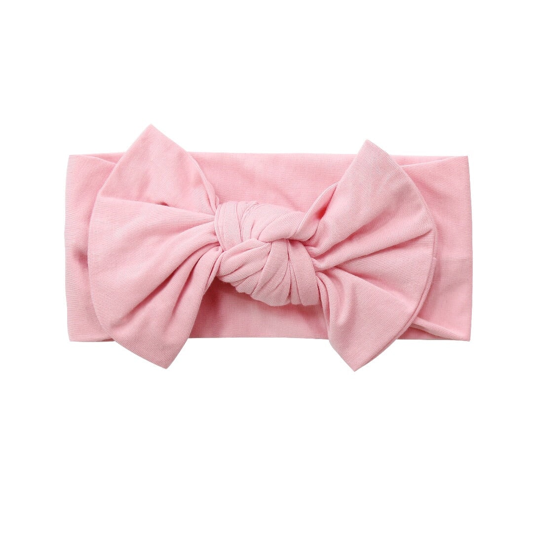 Candy Pink Knotted Bow by Sweet Bamboo