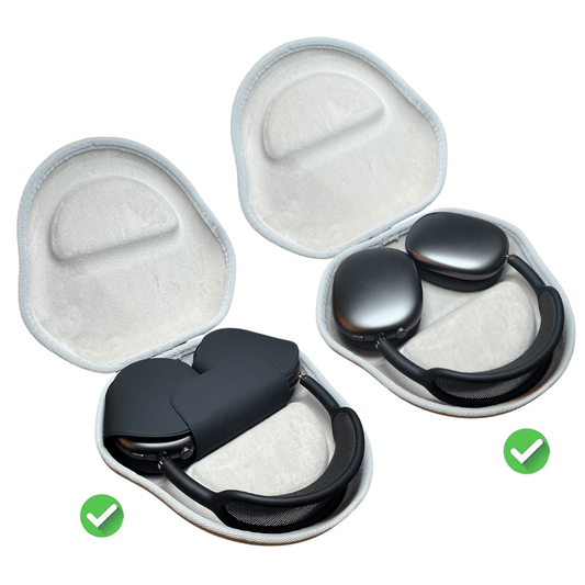 CentralSound Hard Cover Carrying Case for Apple AirPods Max Headphones BlackCaseTorqelo.com