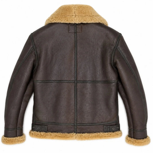 Cockpit USA Men's Spitfire B-3 Sheepskin Bomber Jacket | Made In USA by Legendary USA