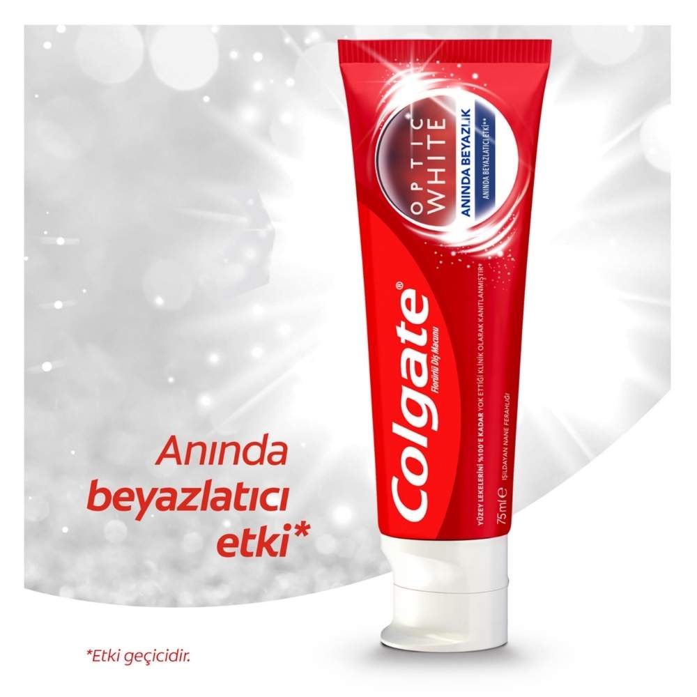 Colgate Optic White Instant Whitening Toothpaste 75ml by Beauty Care Bag