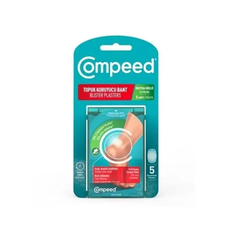 Compeed Extra Strong Heel Blister Plasters 5 Count by Beauty Care Bag