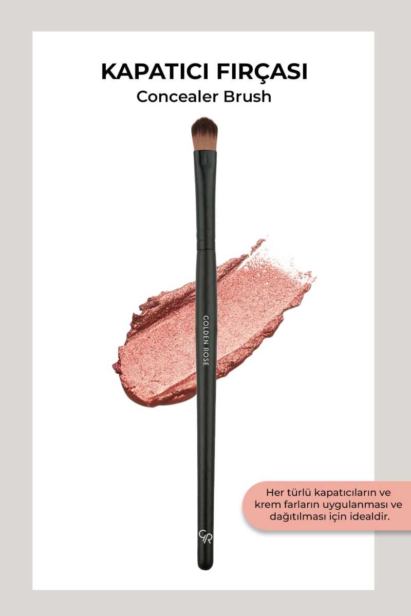 Golden Rose Concealer Brush for Flawless Coverage 1 Pc by Beauty Care Bag