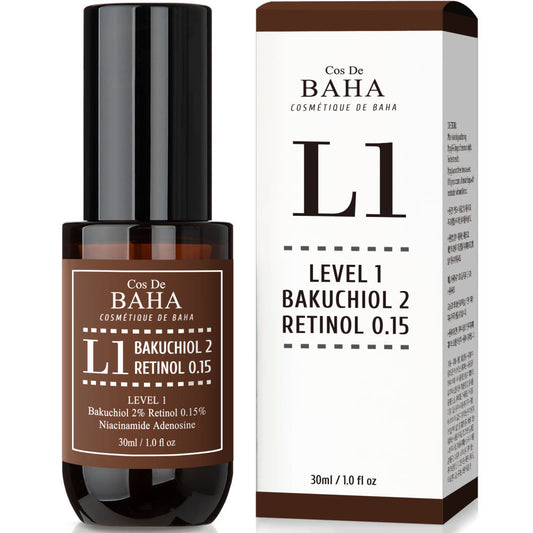 Cos De BAHA L1 Bakuchiol 2% + Retinol 0.15% Serum 30ml by Seoulia
