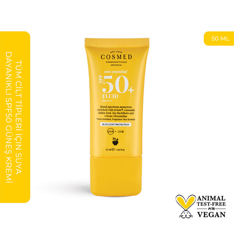 Cosmed Sun Essential SPF 50+ Fluid Hydrating Sunscreen 50 ml by Beauty Care Bag