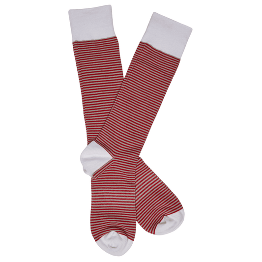 Crimson - Mini Stripe SocksTeam ColorwaysTorqelo.com
