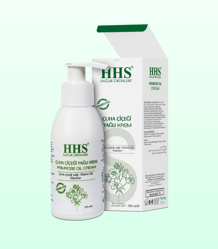 HHS Evening Primrose Oil Cream 100 ml | Paraben-Free | Soothing & Nourishing Care by Beauty Care Bag