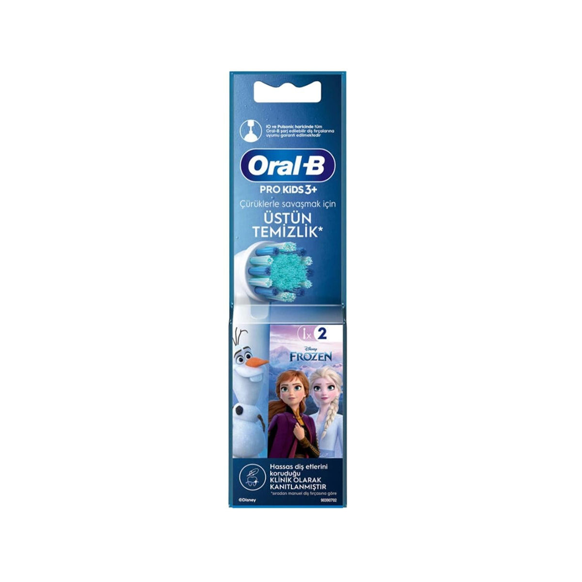 Oral-B Oral-B Pro Kids Frozen Replacement Toothbrush Heads (2-Pack) - Electric Toothbrush Accessories for Kids Oral Care by Beauty Care Bag