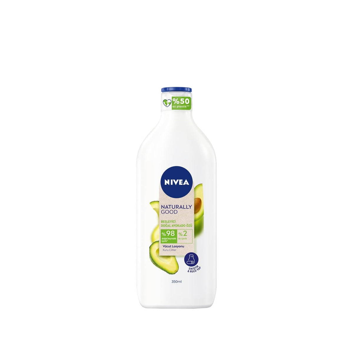 Nivea Moisturizing Body Lotion with Natural Avocado Extract - 11.83 fl oz Hydrating Body Care for Dry Skin by Beauty Care Bag