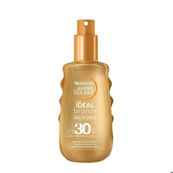 Garnier Ambre Solaire SPF 30 Sunscreen Spray - Ideal Bronze: Water Resistant, Non-Greasy Sun Protection & Radiant Tan, 5.07 fl oz by Beauty Care Bag