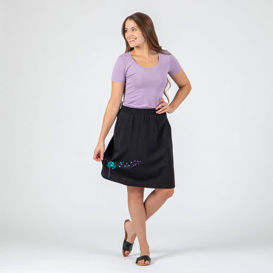 Dandelion Paw Print A-Line SkirtDresses & SkirtsTorqelo.com