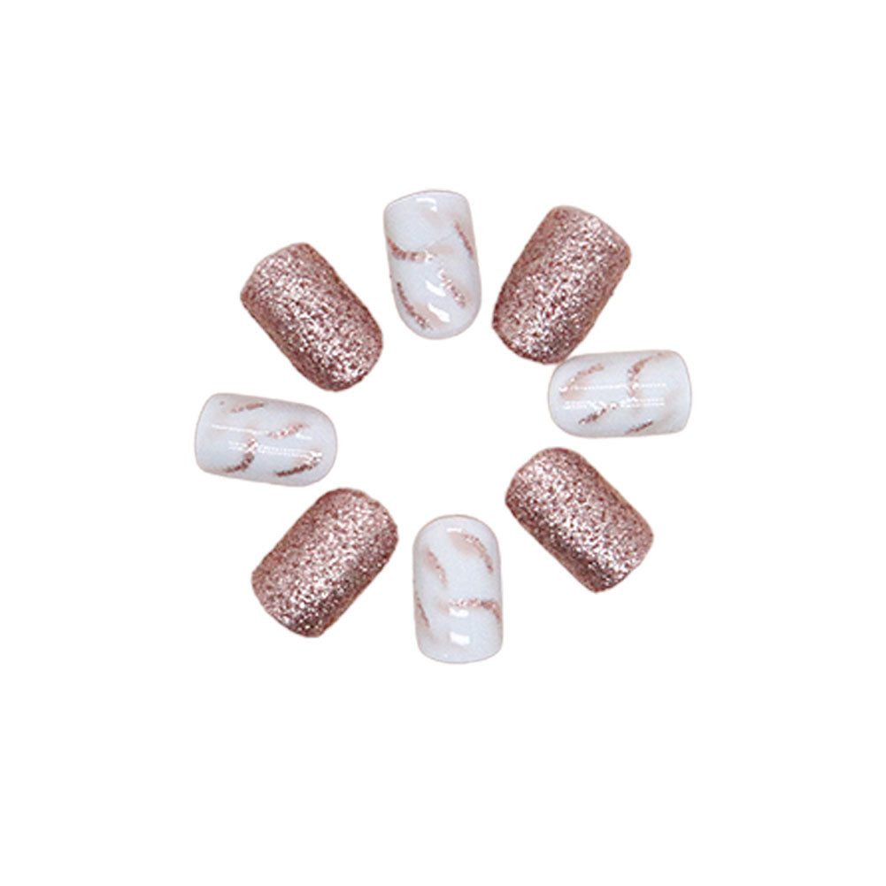 Press On Nails Kit with Glue and gel stickers Reusable Tips by Plum Charlie