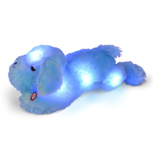 Glow in the Dark Blanket & Pillow Set-Gray & Blue by Plum Aion