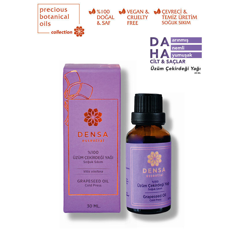 Densa Essential Grape Seed Oil Pure Cold-Pressed 30 ml by Beauty Care Bag